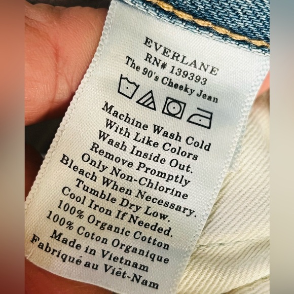 Everlane 90s Cheeky High Rise Crop 28 Straight Leg Jeans - Picture 10 of 16